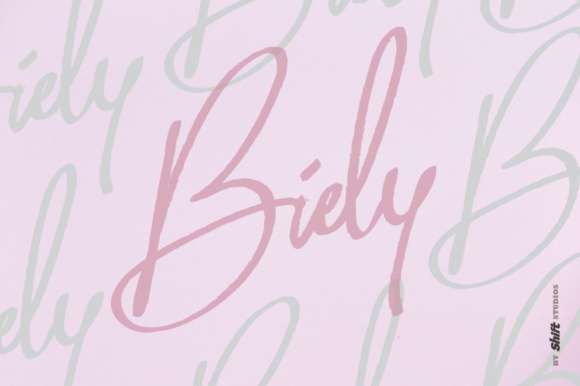Biely: A Handwritten Font for Personal Branding