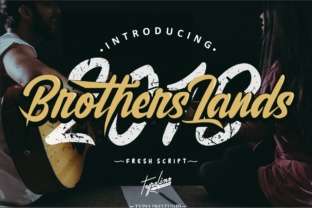 Brother Land: A Unique Script Font for Creative Expression