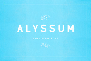 Discover the Beauty of Alyssum: A Delicate Sans Serif Font for Every Style
