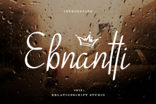 Ebnantti Script: A Unique Hand-Drawn Font for Creative Projects