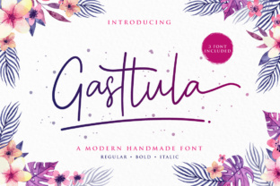 Gasttula: A Modern Handmade Font for Creative Expression