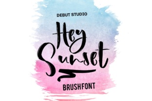 Hey Sunset: A Versatile Brush Font for Creative Projects