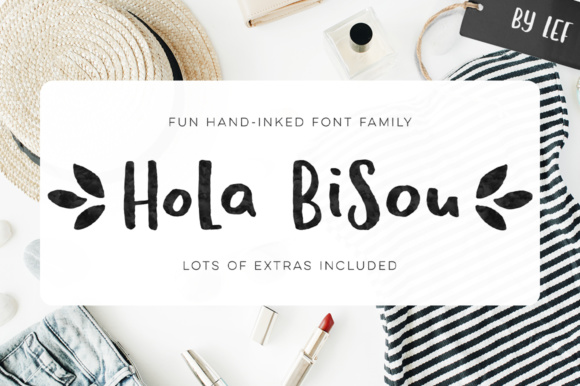 Hola Bisou Family: A Quirky, Fun, and Vibrant Font for Creative Projects