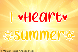 I Heart Summer Calligraphy Font
