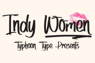 Indy Women: A Handwritten Font for Creative Expression