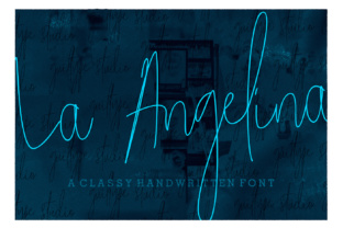 La Angelina: A Classy, Modern Handwritten Font for Every Workflow