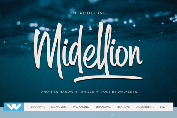 Midellion: A Modern Handwritten Script for Creative Expression