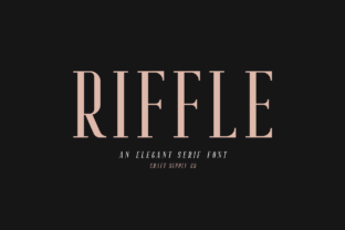 Riffle: A Modern Serif Font