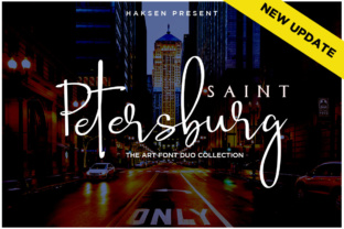 Saint Petersburg Duo: A Stylish Handwritten Script for Modern Workflows